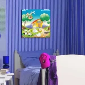 4545CO-2 Multicolor Decorative Canvas Painting