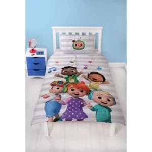 CoComelon Friends Single Reversible Panel Duvet Set