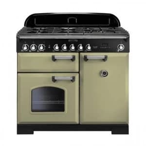 Rangemaster 100910 CDL100DFFOG-C Classic Deluxe 100cm Dual Fuel Range Cooker O Green-C