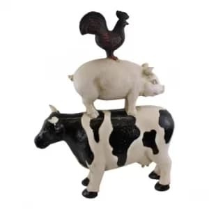 Stacked Farmyard Animals Ornament