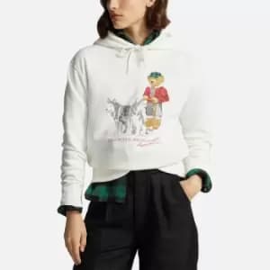 Polo Ralph Lauren Womens Long Sleeve Fleece Sweatshirt - White - M
