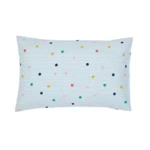 Joules Rainbow Stripe Pair of Standard Pillowcases, Multi