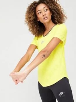 Nike Air Running Tee - Yellow Size M Women
