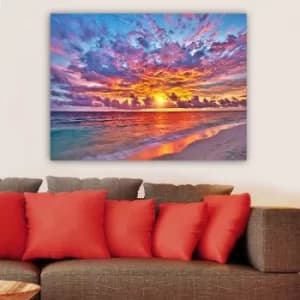 387692950_70100 Multicolor Decorative Canvas Painting