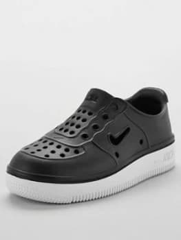 Nike Foam Force 1 Childrens Trainer, Black/White, Size 1