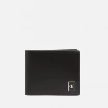 Calvin Klein Jeans Mens Billfold Badge Wallet - Black
