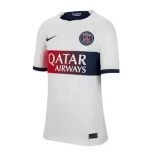 Nike Paris Saint Germain Away Shirt 2023 2024 Juniors - White