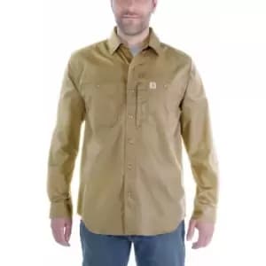 Carhartt Mens Rugged Prof Long Sleeve Button Work Shirt XL - Chest 46-48' (117-122cm)