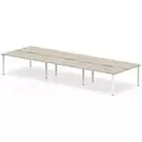 dynamic Computer Desk Evolve Plus B6P16GRYW Grey Oak 4800 mm x 1600 mm x 730 mm