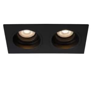 Lucide Embed Modern Recessed Downlight 2xGU10 Black