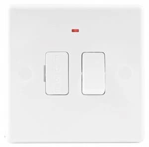 Wickes Fuse Spur Switch with Neon Slimline White