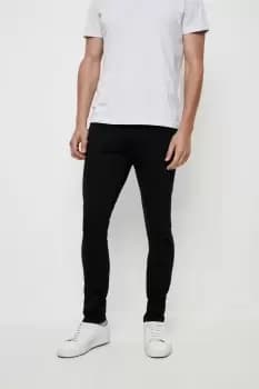 Mens Skinny Jet Black Jeans