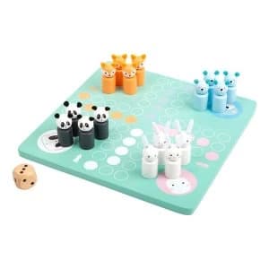 Legler - Small Foot Childrens Ludo Pastel Colours Board Game
