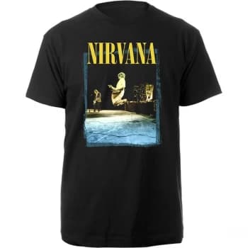 Nirvana - Stage Jump Unisex Large T-Shirt - Black
