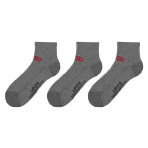 Levis Levis 3 Pack quarter Crew Socks - Grey