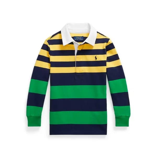 Polo Ralph Lauren Iconic Rugby Shirt Junior - Multi 15 - 16 Years