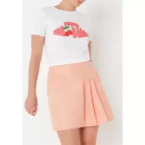Missguided Pleated Tennis Skirt - Orange