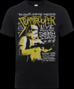 Star Wars Stormtrooper Rock Poster T-Shirt - Black
