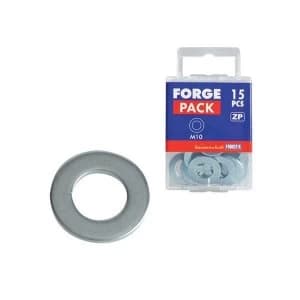 ForgeFix Flat Washers DIN125 ZP M10 ForgePack 15