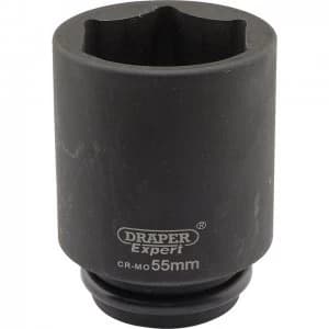 Draper Expert 3/4" Drive Deep Hexagon Impact Socket Metric 3/4" 55mm