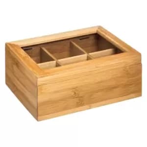 5Five Bamboo Divided Tea Box