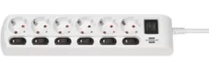 Brennenstuhl 1153110126 power extension 2m 6 AC outlet(s) Indoor...