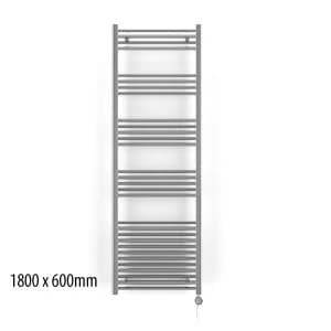 Terma Leo 1200 x 500 300W MEG Electric Towel Rail - Chrome