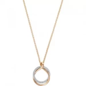 Ladies Swarovski PVD rose plating Exact Necklace