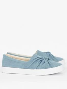 Evans Denim Knot Shoes - Blue