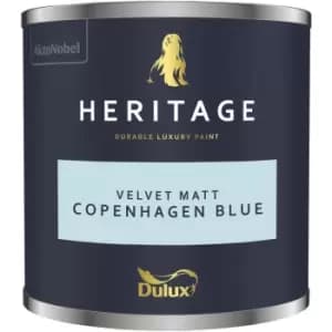 Dulux Heritage Velvet Matt Copenhagen Blue Matt Emulsion Paint 125ml