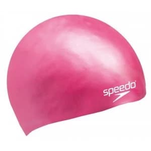 Speedo Moulded Silicone Caps Junior Pink