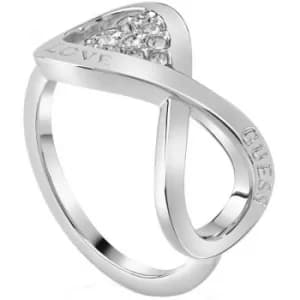 Ladies Guess Endless Love Silver Ring