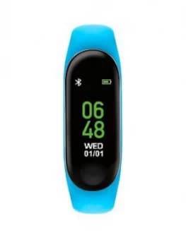 Tikkers Tikkers Activity Tracker Digital Dial Bright Blue Silicone Strap Kids Watch