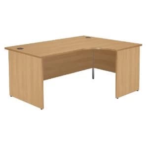 Jemini Oak Right Hand Panel End Radial Desk 1600mm KF838067
