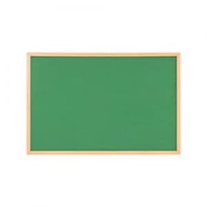 Bi-Office Earth Executive Green Felt Board with Oak Frame 1800 x 1200 mm
