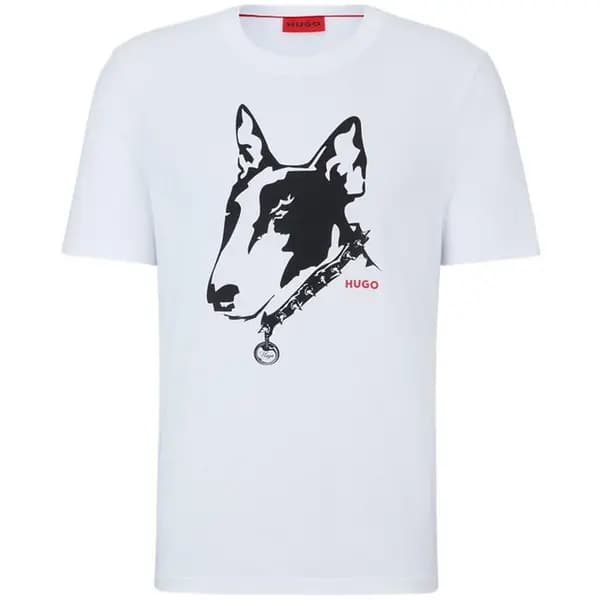 Hugo Dammock Short Sleeve T-Shirt - White M