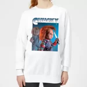 Chucky Nasty 90's Womens Sweatshirt - White - M