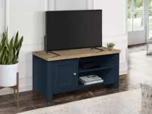Birlea Highgate Navy and Oak Effect Small TV Unit Flat Packed