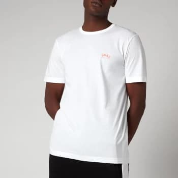 Hugo Boss Athleisure Curved Small Logo T-Shirt White Size 2XL Men