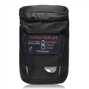 Hedgren Black Large Backpack with Rain Cover - Black