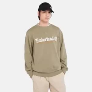 Timberland Est. 1973 Crewneck Sweatshirt For Men In Green Green, Size M