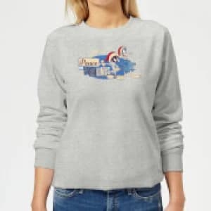Looney Tunes Peace Among Earthlings Womens Christmas Sweatshirt - Grey - 3XL