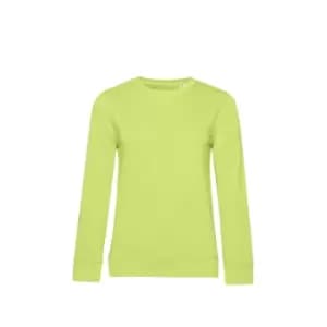 B&C Womens/Ladies Organic Sweatshirt (M) (Lime Green)