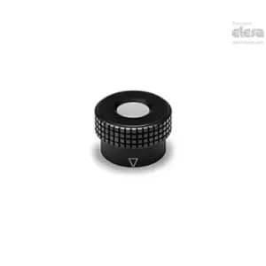 ELESA Knurled control knob-MBR.30 B-5+CK-C17 Green