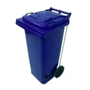 Slingsby Pedal Operated Wheelie Bins, 120L Blue