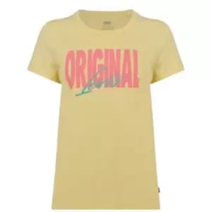 Levis California Print T-Shirt - Yellow