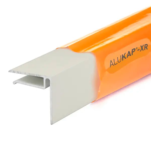 Alukap -XR 6.4mm End Stop Bar 4.8m White
