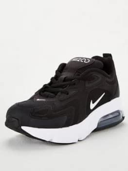 Nike Air Max 200 Junior Trainers - Black/White