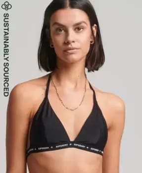 Superdry Micro Logo Elastic Triangle Bikini Top