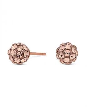 Simply Silver Rose Gold Stud Earring